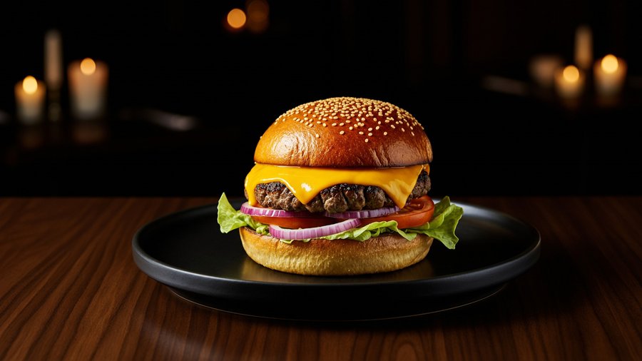 Whole Ember & Oak cheeseburger